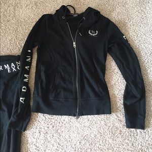 Armani Exchange Black sweat outfit